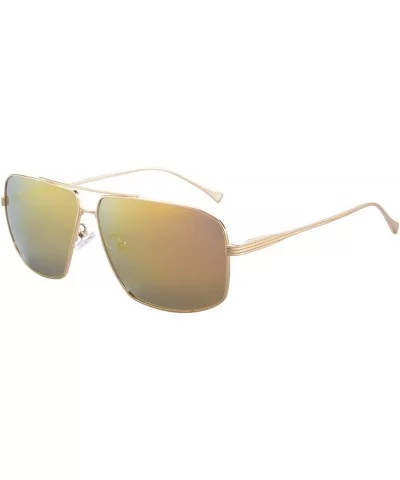 Polarized Sunglasses Metal Frame with UV400 Protection Lens Summer Outdoor Eyewear-M8632 - Gold - CO189SLD48G $9.04 Aviator