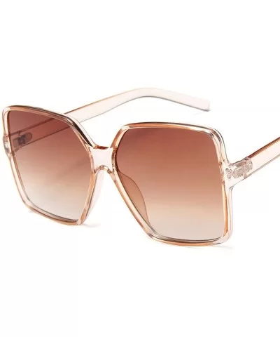 Vintage Oversized Sunglasses Women Men Retro Big Frames Sunglass Shades Pink White Eye Glasses UV400 Eyewear - C6197Y7E6ZW $2...