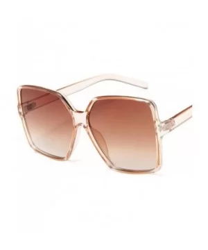 Vintage Oversized Sunglasses Women Men Retro Big Frames Sunglass Shades Pink White Eye Glasses UV400 Eyewear - C6197Y7E6ZW $2...