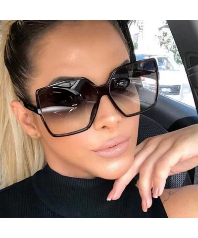 Vintage Oversized Sunglasses Women Men Retro Big Frames Sunglass Shades Pink White Eye Glasses UV400 Eyewear - C6197Y7E6ZW $2...