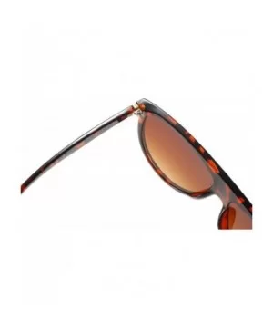 Square Oversized Sunglasses for Women Men Flat Top Fashion Sunnies - Leopard - CF18WIKORZ6 $5.98 Square