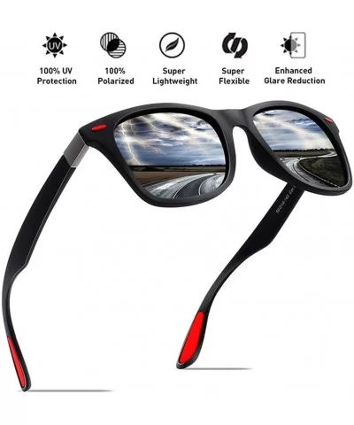 Men Fishing Polarized Sunglasses for Men TR90 Frame Eyewear UV400 - C5 - CM18M3N3INH $27.94 Oversized