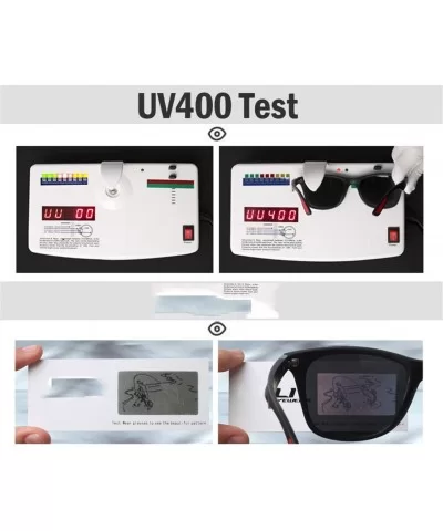 Men Fishing Polarized Sunglasses for Men TR90 Frame Eyewear UV400 - C5 - CM18M3N3INH $27.94 Oversized