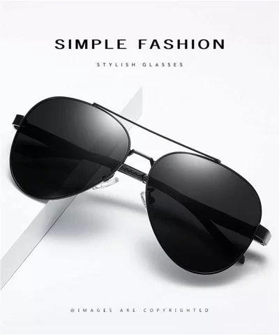 Unisex Aviator Sunglasses for Men/Women Polarized Glasses Aluminum Frame 201977 - C4 - CQ198KITXHR $6.86 Aviator