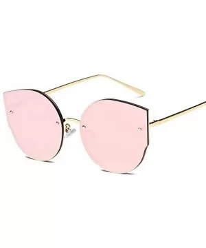 Oversized Sunglasses for Women Mirrored Cat Eye Sunglasses with Glasses Chain Glasses Case Glasses Cloth - C - C1194KXTUEM $8...