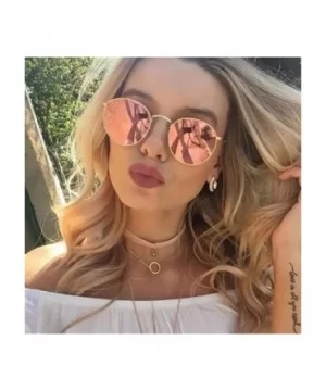 2019 Retro Round Sunglasses Women Brand Designer Sun Glasses For Women Green - Black - C918YR39TC0 $7.41 Round