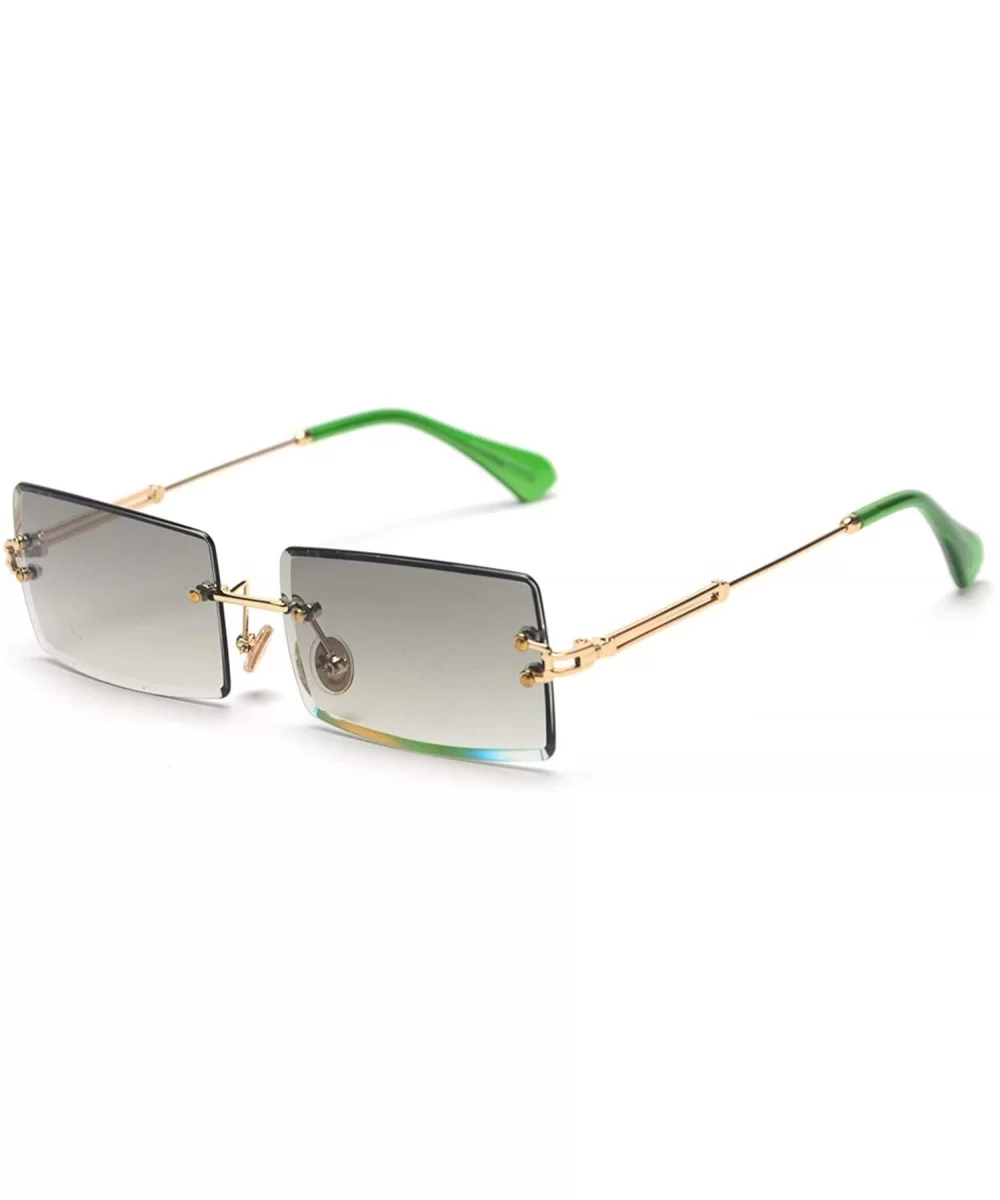 Rimless Sunglasses Women Accessories 2019 Rectangle Female Sun Glasses Eyewear - As in Photo-3 - CY18W6IC2M7 $27.82 Oversized