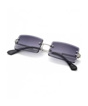 Rimless Sunglasses Women Accessories 2019 Rectangle Female Sun Glasses Eyewear - As in Photo-3 - CY18W6IC2M7 $27.82 Oversized