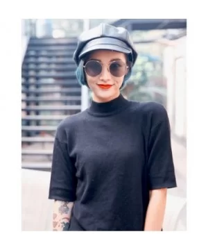 Korean metal sunglasses - Black Color - CI12JTEBTCH $31.75 Goggle