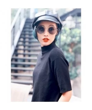 Korean metal sunglasses - Black Color - CI12JTEBTCH $31.75 Goggle