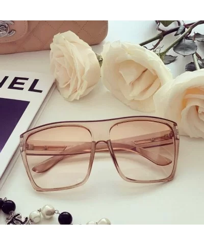 Women Sunglasses Aviator Flat - Caramel - CO1945X6HLW $14.63 Aviator