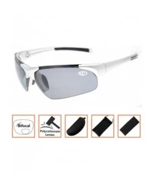 Unisex Sports Polarized Bifocal Sunglasses Lightweight TR90 Frame UV Protection - Silver - CB18CAYR3HD $39.04 Sport