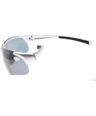 Unisex Sports Polarized Bifocal Sunglasses Lightweight TR90 Frame UV Protection - Silver - CB18CAYR3HD $39.04 Sport