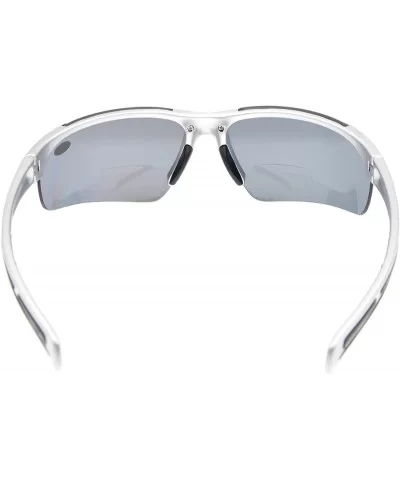 Unisex Sports Polarized Bifocal Sunglasses Lightweight TR90 Frame UV Protection - Silver - CB18CAYR3HD $39.04 Sport