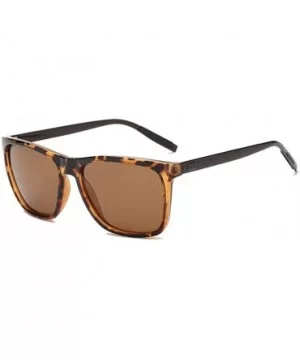 Unisex Fashion Men Women Eyewear Casual Square Shape Sunglasses - Coffee - C9194WUYZY5 $28.93 Square