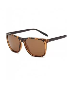 Unisex Fashion Men Women Eyewear Casual Square Shape Sunglasses - Coffee - C9194WUYZY5 $28.93 Square