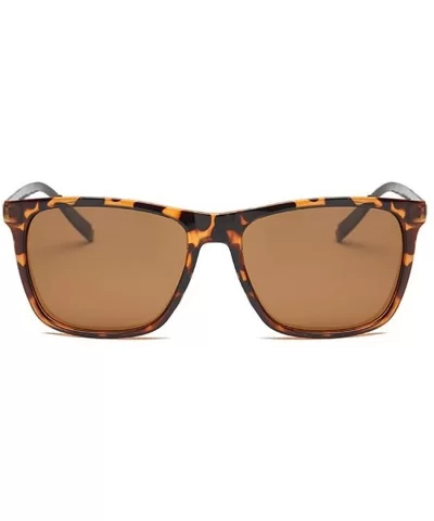 Unisex Fashion Men Women Eyewear Casual Square Shape Sunglasses - Coffee - C9194WUYZY5 $28.93 Square