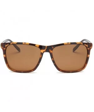 Unisex Fashion Men Women Eyewear Casual Square Shape Sunglasses - Coffee - C9194WUYZY5 $28.93 Square