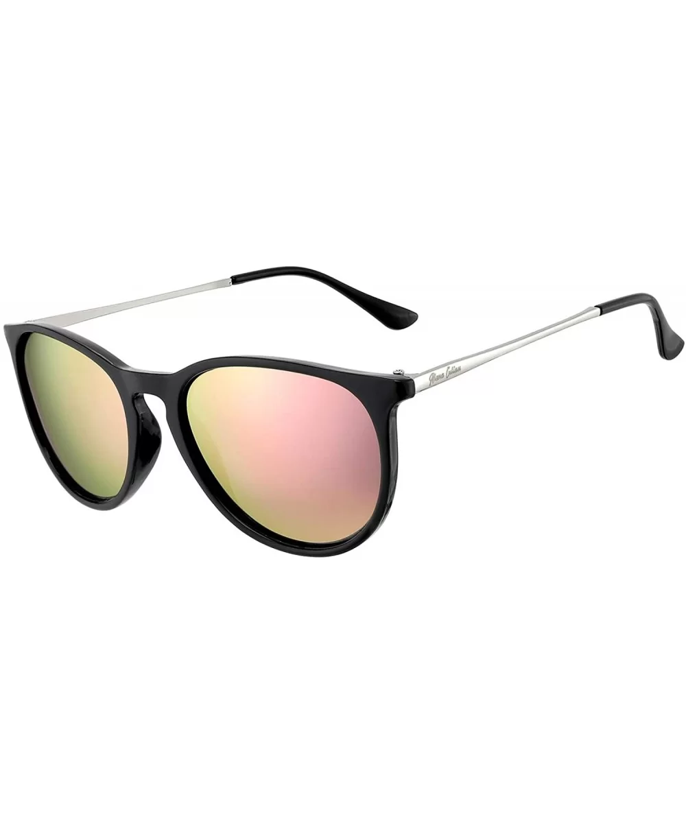 Polarized Sunglasses For Women And Men UV Protection Classic Round Style - Pink - CK1989EIRRN $6.78 Round