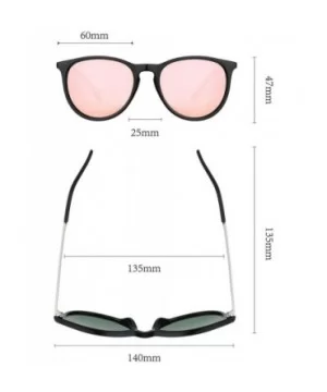 Polarized Sunglasses For Women And Men UV Protection Classic Round Style - Pink - CK1989EIRRN $6.78 Round