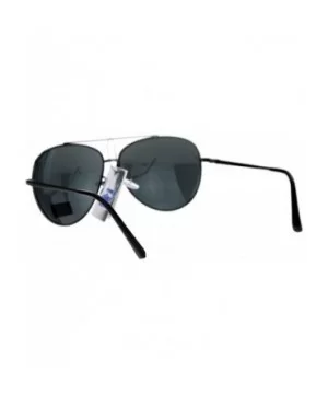 Air Force Aviator Sunglasses Classic Metal Aviators Unisex Fashion UV 400 - Gunmetal (Black) - C9185UZOZRD $6.75 Aviator