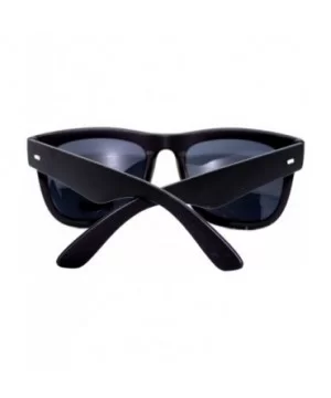 Mens Hipster Celebrity Oversize Horn Rim All Black Limo Thick Plastic Sunglasses - Matte Black - CI11YXA58LF $5.53 Oversized