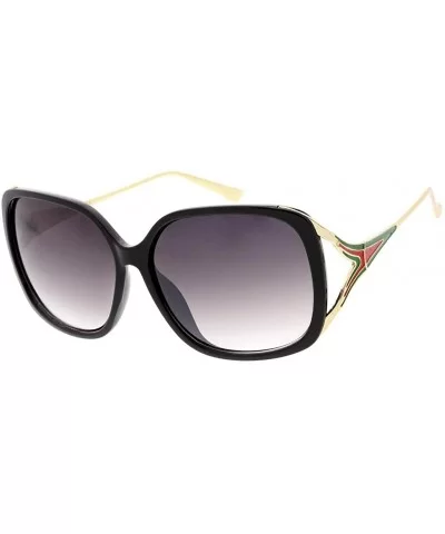 Urban Fashion Butterfly Sunglasses B53 - Black - CU19203CWE4 $6.85 Butterfly