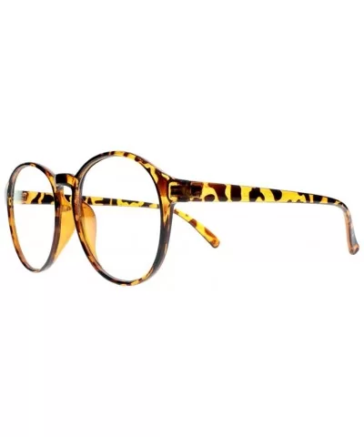 Women Stylish Big Flower Oval Frame Reading Glasses Comfortable Rx Magnification - Tortoise - CX1860GKD5G $5.16 Oval