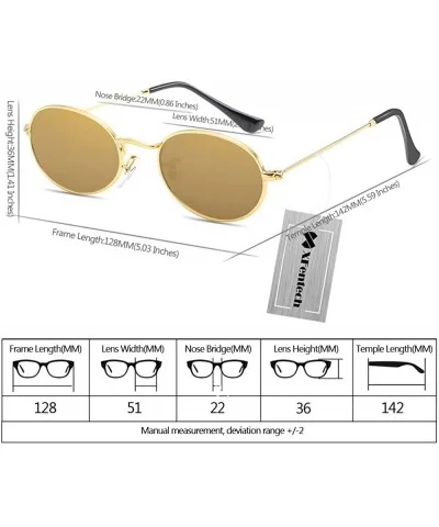 Cute Women's Eyewear Round Shape Retro Sunglasses - Gold Frame Gold Lens - CZ18C76G2OO $8.42 Round