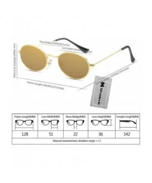 Cute Women's Eyewear Round Shape Retro Sunglasses - Gold Frame Gold Lens - CZ18C76G2OO $8.42 Round