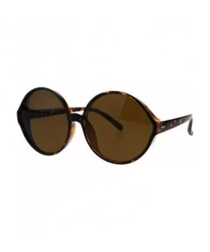 Oversized Round Sunglasses Womens Circle Frame Designer Style UV 400 - Tortoise (Brown) - C718OUORN8T $10.26 Round