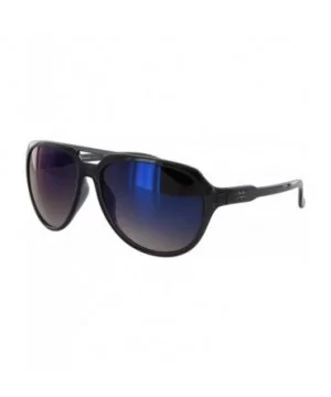 Unisex VE5009 Fashion Aviator Sunglasses - Shiny Black/Blue Lens Ve5009 - CB11RLXNV5R $6.97 Wrap