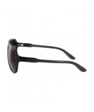 Unisex VE5009 Fashion Aviator Sunglasses - Shiny Black/Blue Lens Ve5009 - CB11RLXNV5R $6.97 Wrap