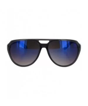 Unisex VE5009 Fashion Aviator Sunglasses - Shiny Black/Blue Lens Ve5009 - CB11RLXNV5R $6.97 Wrap