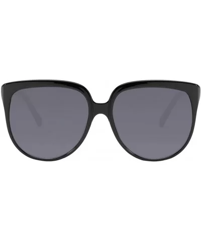 Womens Mens Flat Top Shadow Oversized Sunglasses Designers UV400 Sunglasses - Black - CJ18QRH8ZIT $3.63 Oversized