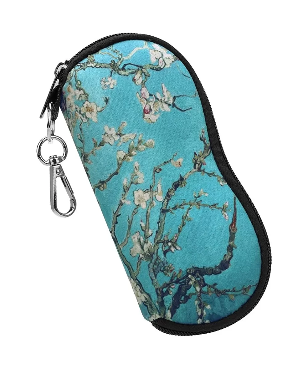 Glasses Case with Carabiner - Ultra Light Portable Neoprene Zipper Sunglasses Soft Case - Blossom - CL188N9T7H0 $4.89 Aviator