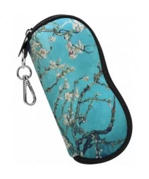 Glasses Case with Carabiner - Ultra Light Portable Neoprene Zipper Sunglasses Soft Case - Blossom - CL188N9T7H0 $4.89 Aviator