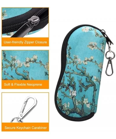 Glasses Case with Carabiner - Ultra Light Portable Neoprene Zipper Sunglasses Soft Case - Blossom - CL188N9T7H0 $4.89 Aviator