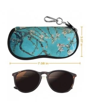 Glasses Case with Carabiner - Ultra Light Portable Neoprene Zipper Sunglasses Soft Case - Blossom - CL188N9T7H0 $4.89 Aviator