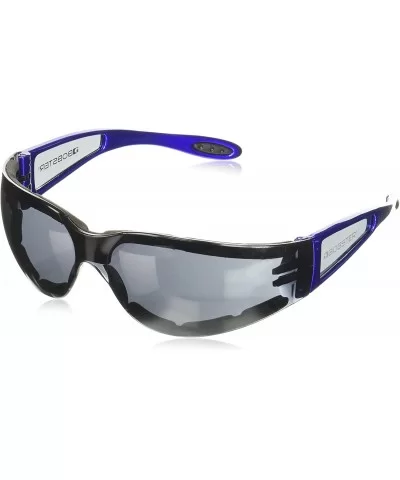 Shield Sunglasses - Blue Frame/Smoked Lens - CZ111R0GGX9 $9.79 Sport