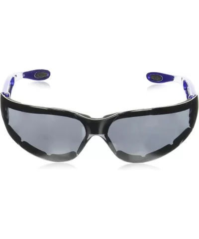 Shield Sunglasses - Blue Frame/Smoked Lens - CZ111R0GGX9 $9.79 Sport