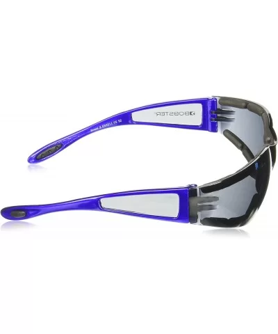 Shield Sunglasses - Blue Frame/Smoked Lens - CZ111R0GGX9 $9.79 Sport