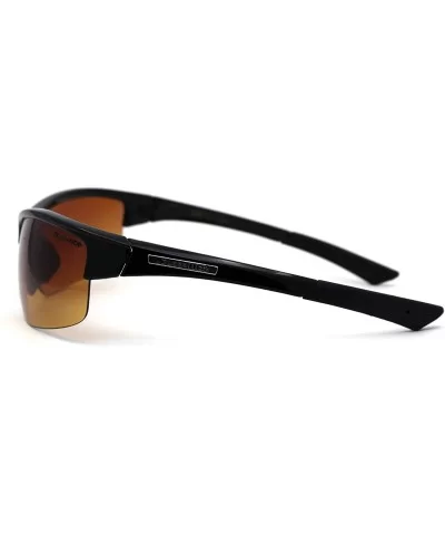 Mens Classic Half Rim Baseball HD Lens Sport Sunglasses - CO197UTXTAO $5.67 Sport