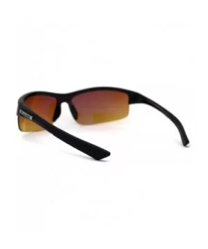 Mens Classic Half Rim Baseball HD Lens Sport Sunglasses - CO197UTXTAO $5.67 Sport