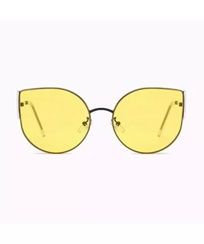 Sunglasses Cat Eye Frame Sunglasses Frameless Women's Ultraviolet Protection - C - CK18Q0I433G $17.98 Cat Eye