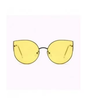 Sunglasses Cat Eye Frame Sunglasses Frameless Women's Ultraviolet Protection - C - CK18Q0I433G $17.98 Cat Eye