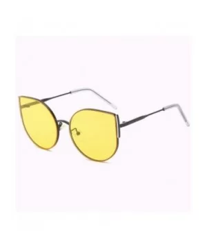 Sunglasses Cat Eye Frame Sunglasses Frameless Women's Ultraviolet Protection - C - CK18Q0I433G $17.98 Cat Eye