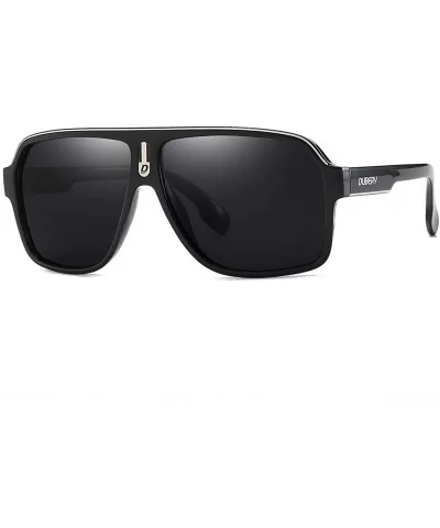 Mens Oversized Aviator Sunglasses Classic Large Polarized Lens Shades D103 - Black/Black - CD194OX98N7 $15.48 Oversized