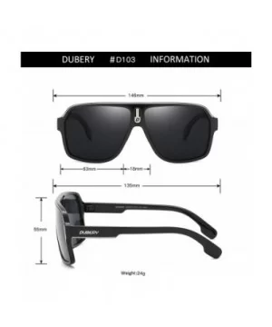 Mens Oversized Aviator Sunglasses Classic Large Polarized Lens Shades D103 - Black/Black - CD194OX98N7 $15.48 Oversized