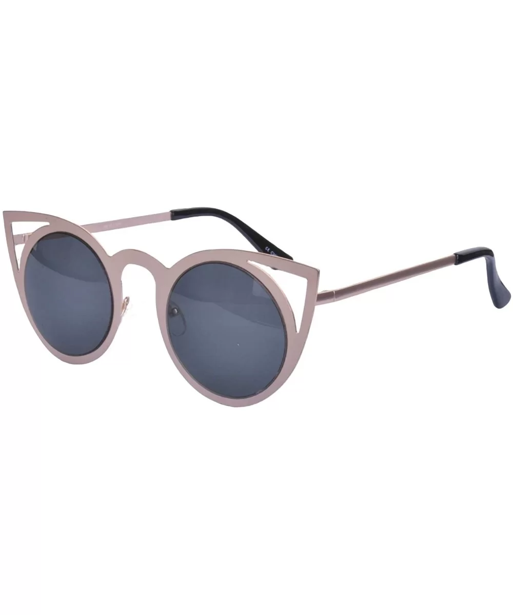 Metal Cat Eye Sunglasses - Gold - CN199QDSHG2 $14.24 Cat Eye